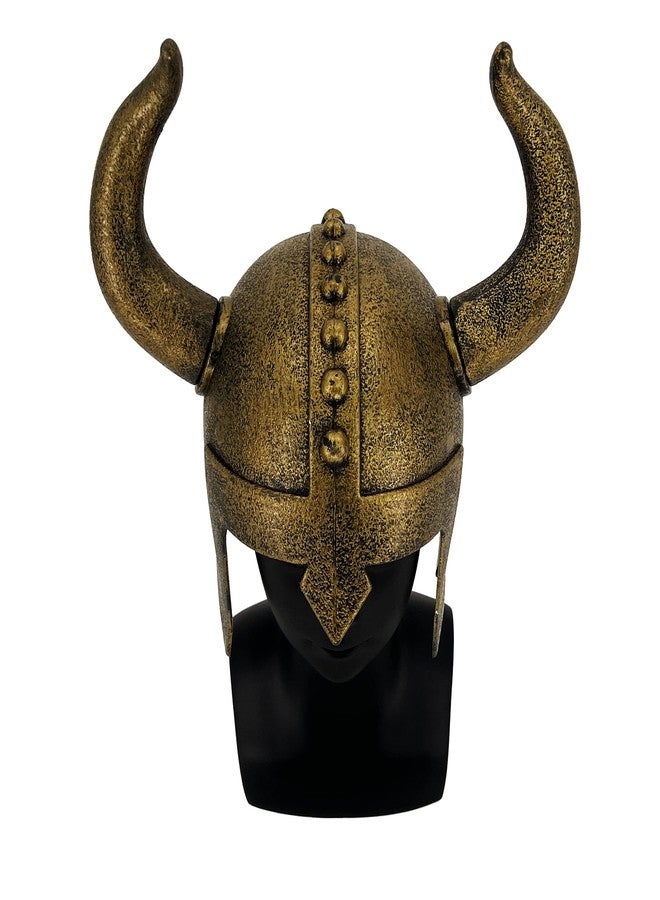 LOOYAR Kids Medieval Viking Horned Helmet Berserker Soldier Warrior Costume Hat Toy for Battle Play Halloween Cosplay (Bronze) - Image 4